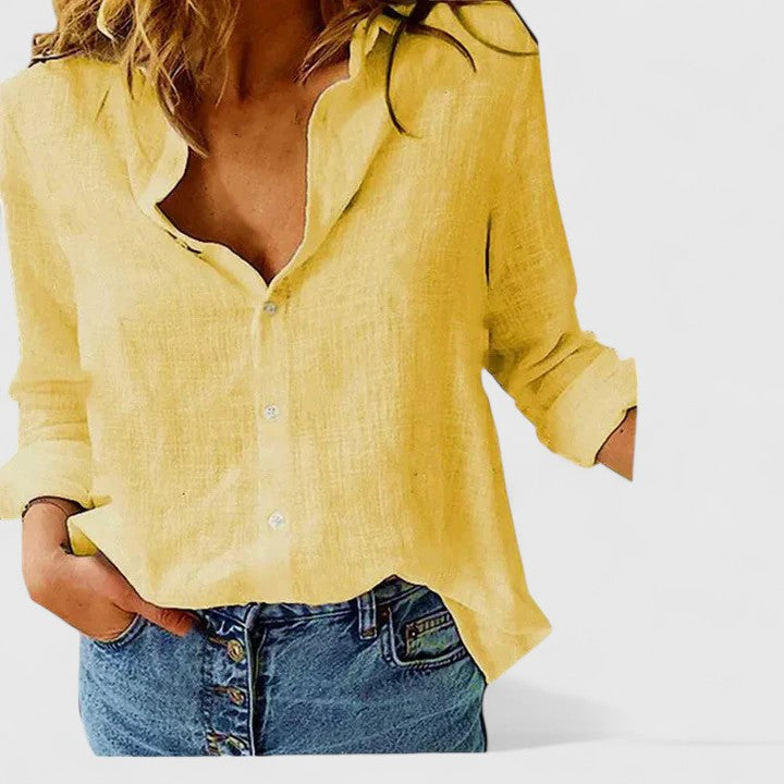 Ingrid | Relaxed Button-Up Blouse