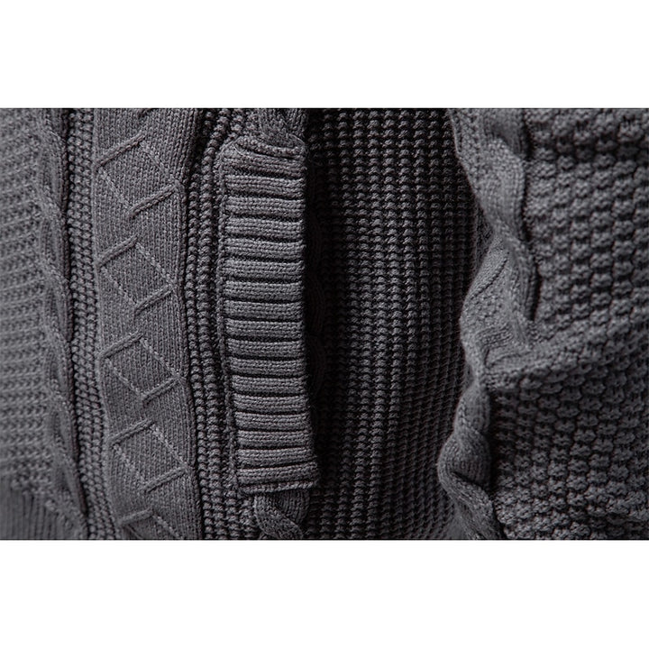 Sheldon | Cable-Textured Zip Cardigan