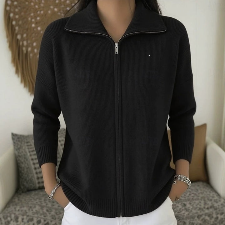 Gloria | Elegant Stand-Collar Cardigan