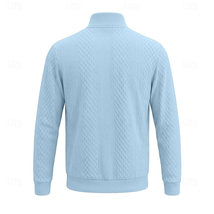 Spencer | Textured Quarter-Zip Pullover