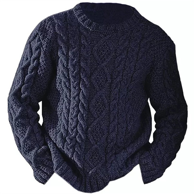 Wallace | Cable-Knit Crew Neck Sweater