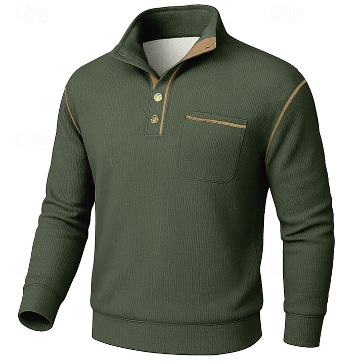 Russell | Refined Button-Up Pullover