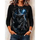 Selene | Graphic Halloween Long-Sleeve Top