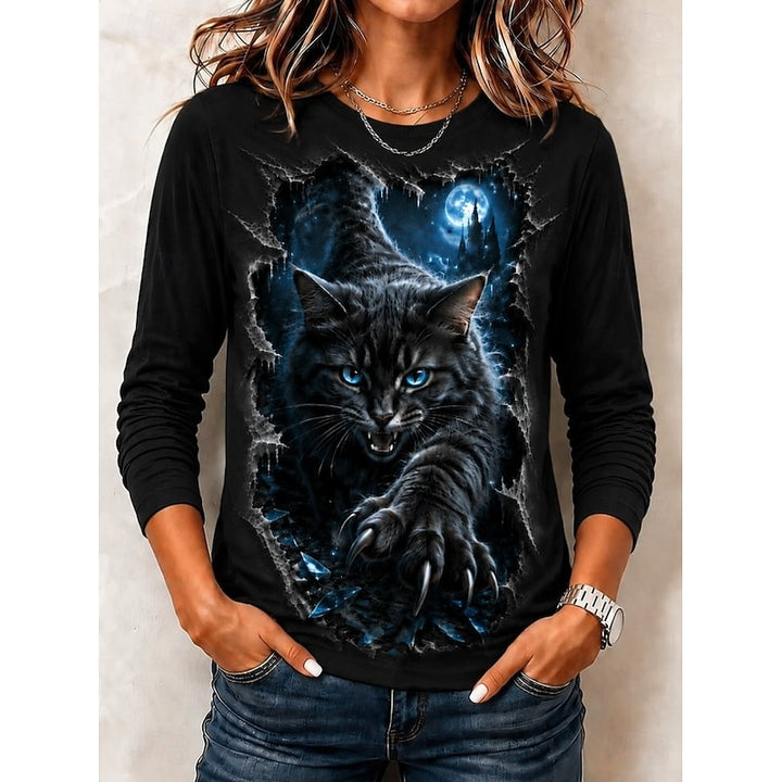 Selene | Graphic Halloween Long-Sleeve Top