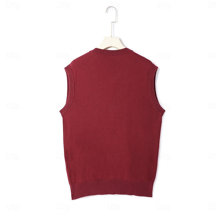 Clifford | Christmas Button-Front Sweater Vest
