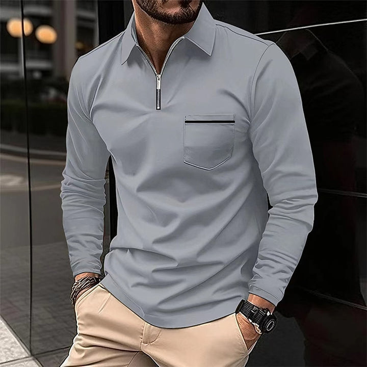 Ashton | Refined Quarter-Zip Polo Shirt