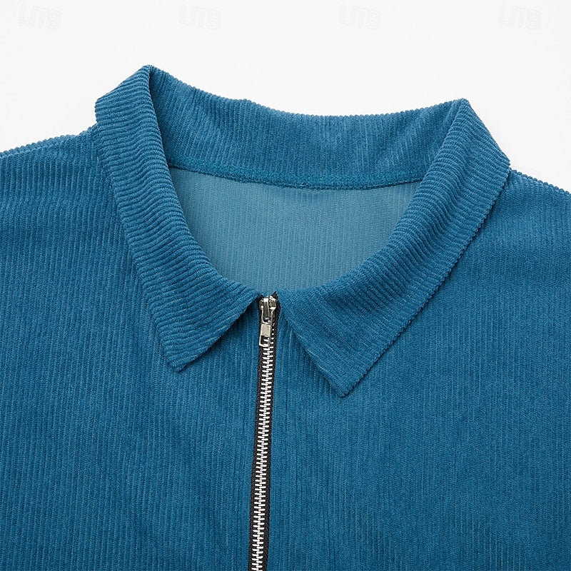 Wade | Ribbed Textured Zip Jacket