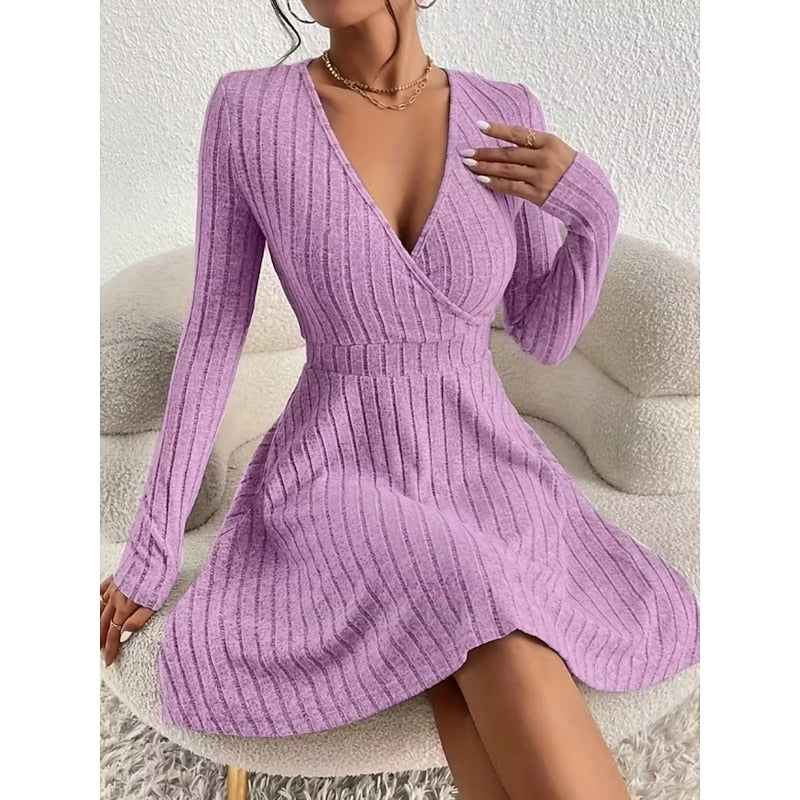 Serena | Elegant Wrap-Front A-Line Dress