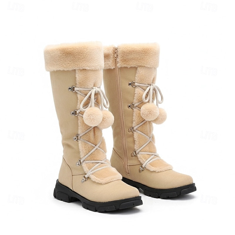 Elowen | Cozy Lace-Up Winter Boots