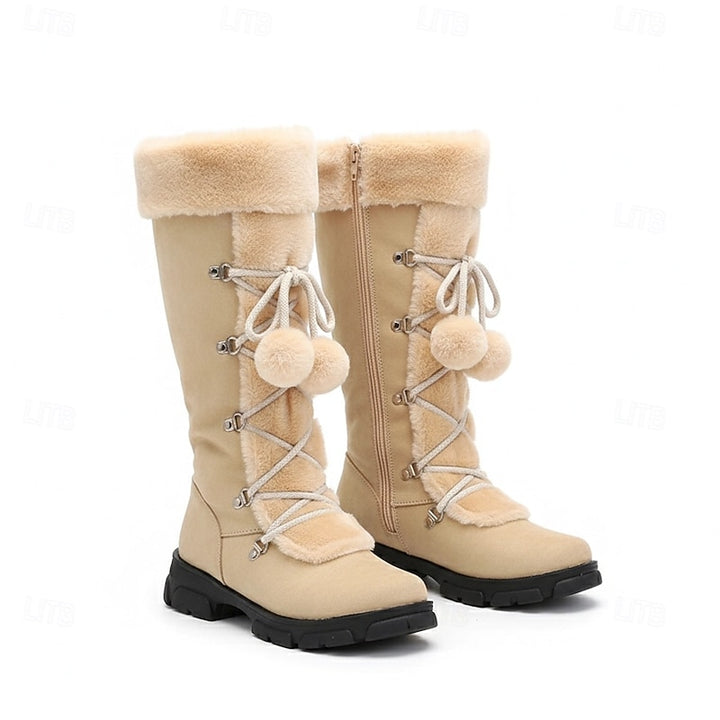 Elowen | Cozy Lace-Up Winter Boots