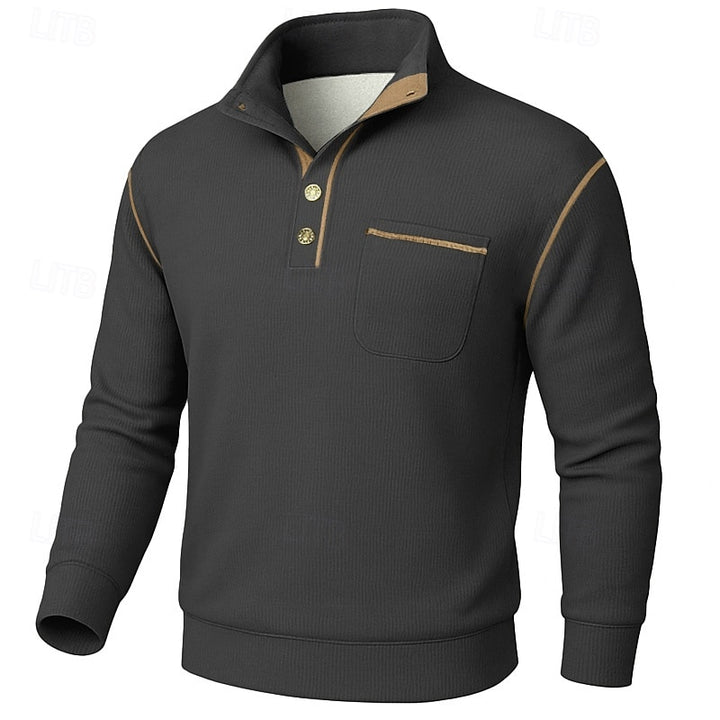 Russell | Refined Button-Up Pullover