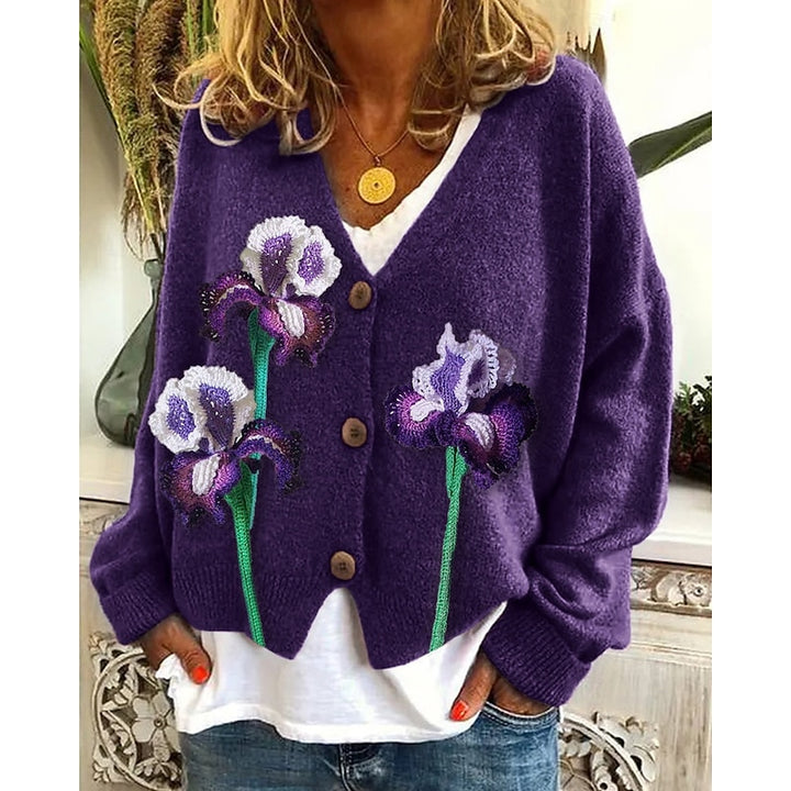 Lena | Floral Open-Front Cardigan