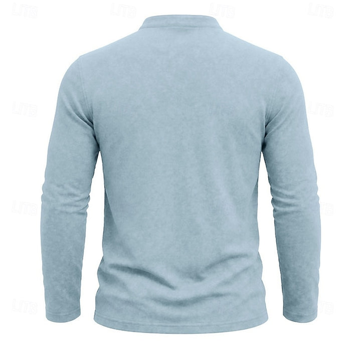 Landon | Classic Long-Sleeve Henley Shirt