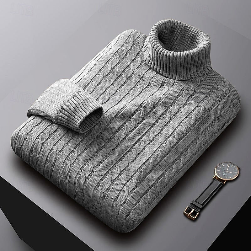 Callan | Cable-Knit Turtleneck Sweater