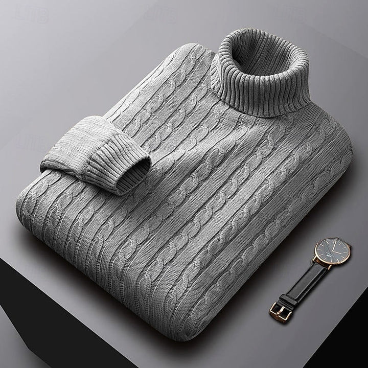 Callan | Cable-Knit Turtleneck Sweater