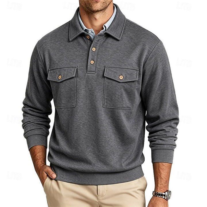 Marshall | Refined Long-Sleeve Polo Shirt