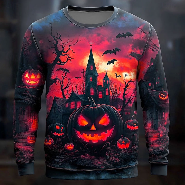 Hollis | Halloween Pumpkin Graphic Sweatshirt