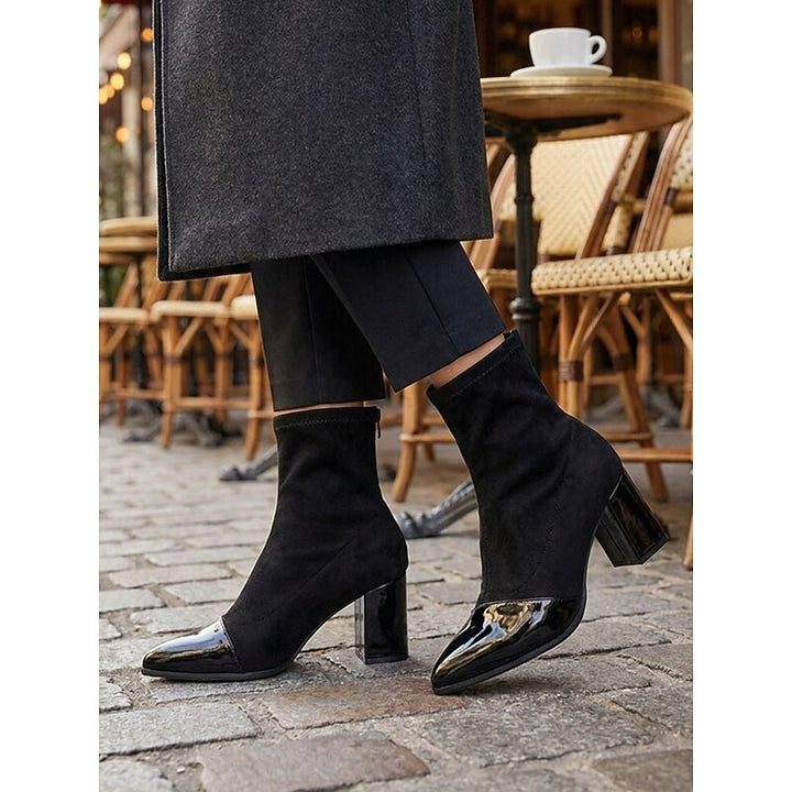 Verity | Sleek Cap-Toe Ankle Boots