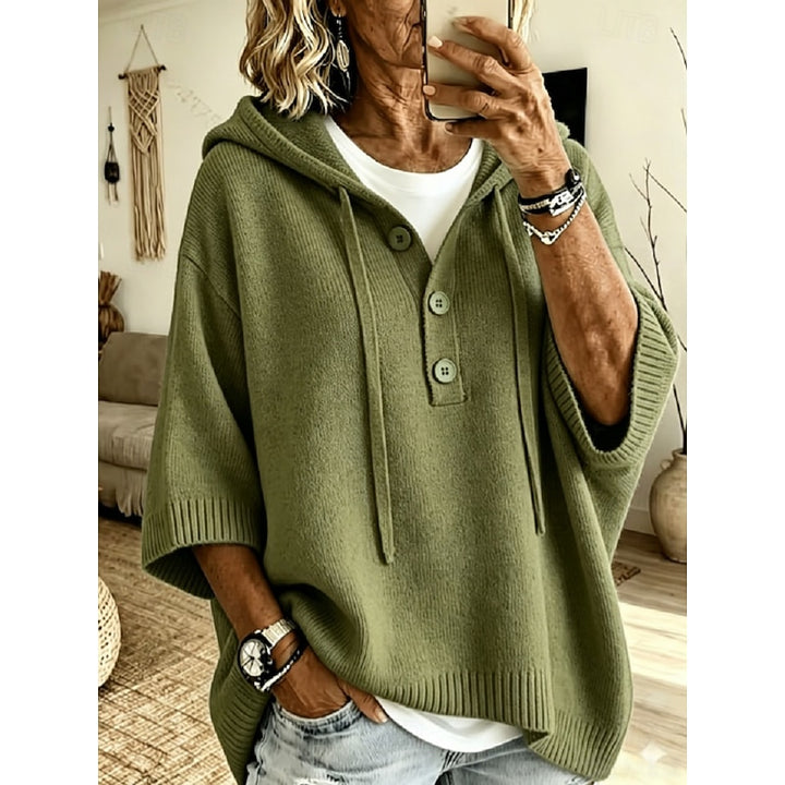 Diane | Relaxed Hooded Knit Pullover
