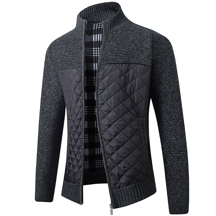 Ambrose | Quilted Full-Zip Cardigan