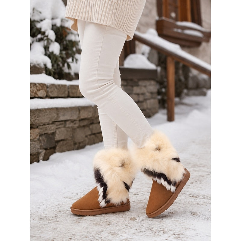 Astrid | Cozy Fur-Trim Winter Boots