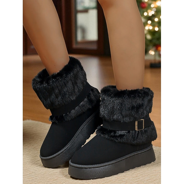Yvette | Cozy Cuffed Snow Boots